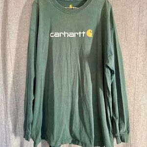 Carhartt 2XLT Long sleeve Original Fit T Shirt Distressed Gorpcore Outdoor Camp